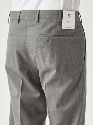 4. Pantalón de hombre Dieci de lana elástica Gris Claro