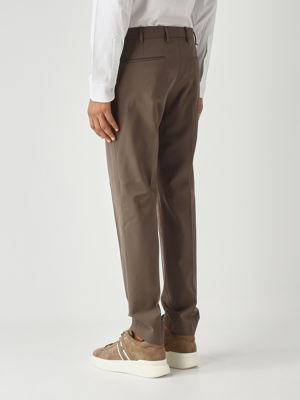 3. Pantalón de hombre Dieci de lana elástica Tórtola