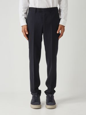 Master men's pants in technical wool Navy PT Torino