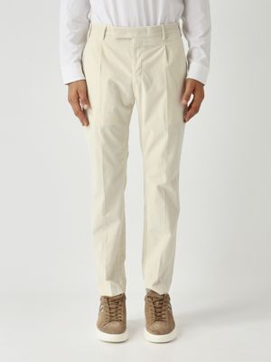 Herrenhose Dieci aus Stretch-Baumwolle Weiß PT Torino