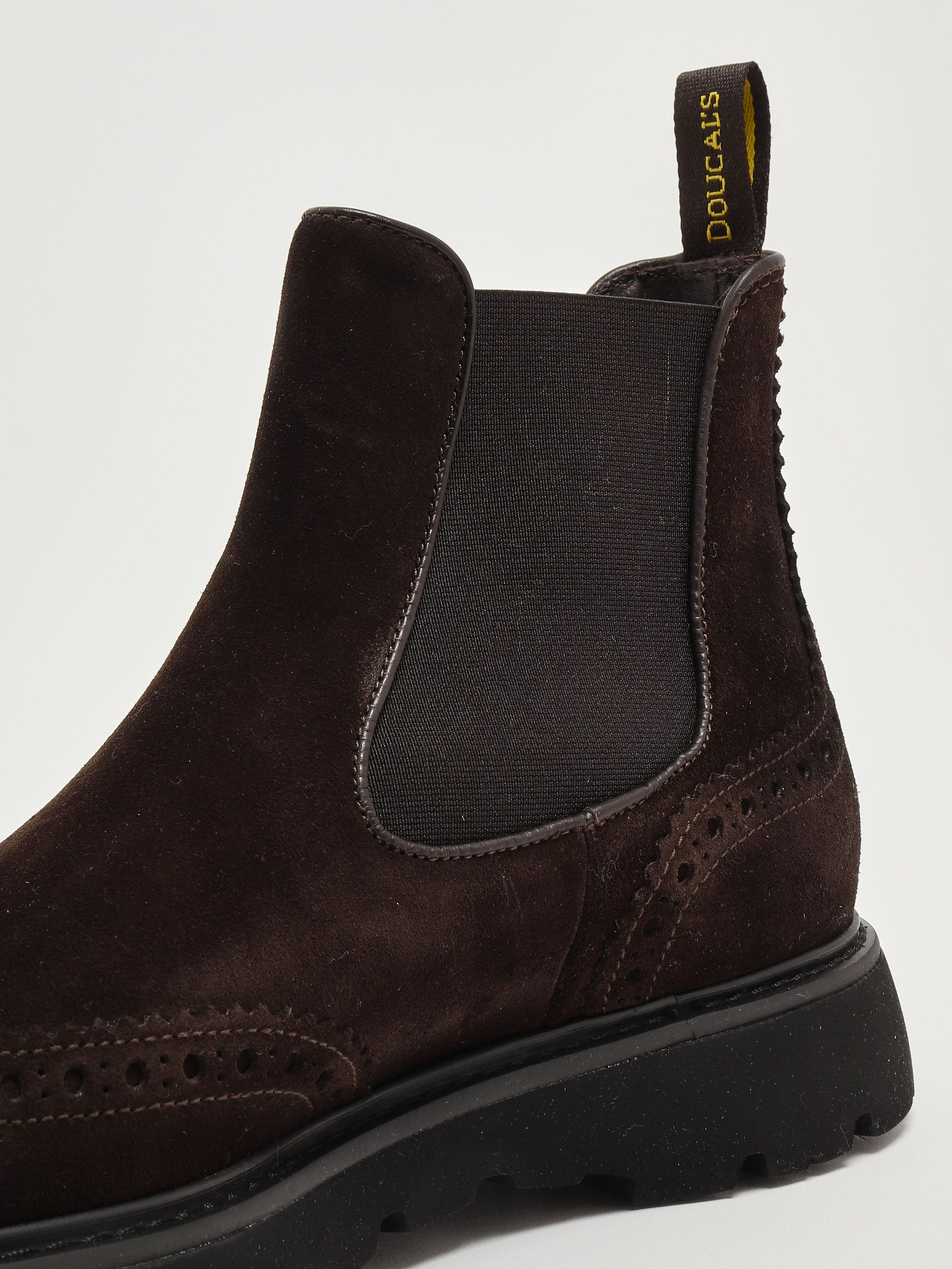 Bottines Doucal's - Cuir Grainé Noir, Pointure 44, Occasion Très Bon état