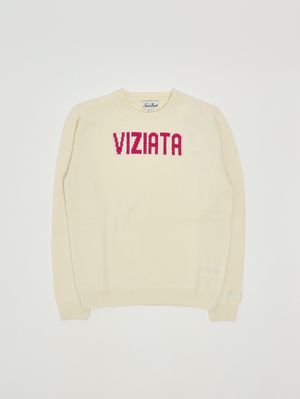 Girl's sweater in wool and cashmere blend Milk MC2 Saint Barth