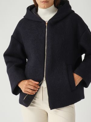 5. Chaqueta de mujer Fune en mezcla de lana Azul marino