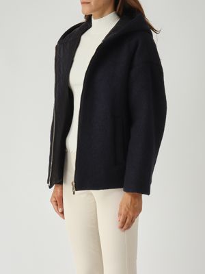 3. Chaqueta de mujer Fune en mezcla de lana Azul marino