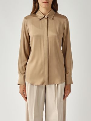 ‘S Max Mara silk シャツ Women's S Max Mara Timeshirt in silk 2429196012600 Navy