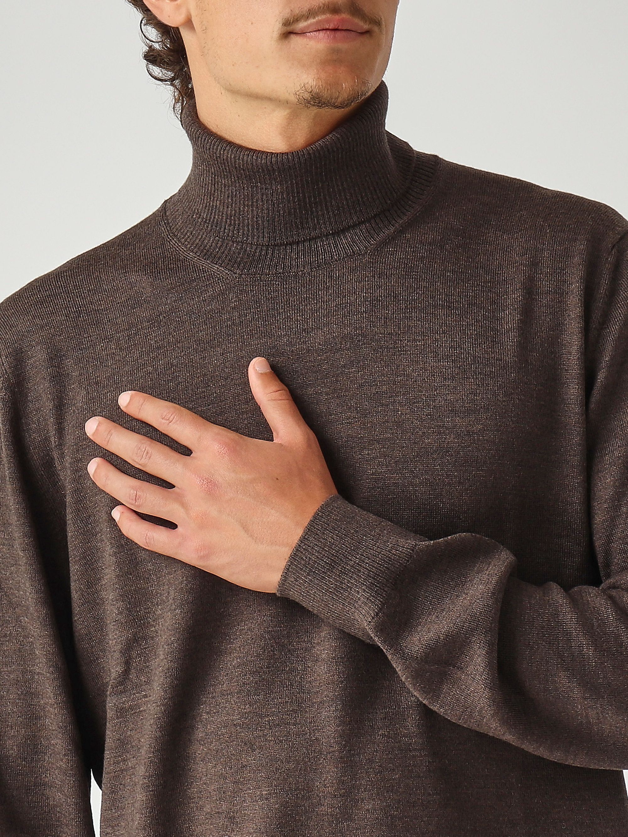 Pull à col roulé en laine pour homme nmmc1512440cqt Maure | Caposerio.com