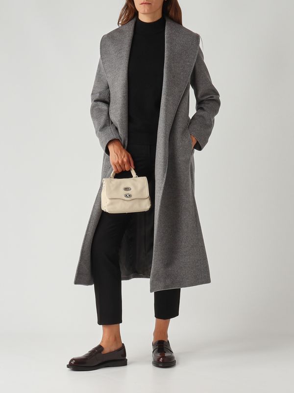 2. Loriana women's wool coat Medium Gray Max Mara Studio 2526016192600