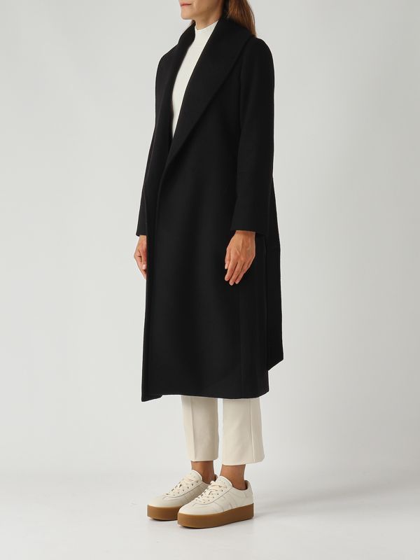 3. Loriana women's wool coat Black Max Mara Studio 2526016192600