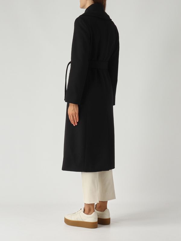 4. Loriana women's wool coat Black Max Mara Studio 2526016192600