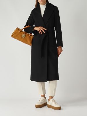 2. Loriana women's wool coat Black