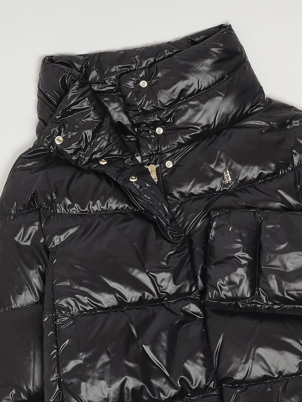 3. Plumífero para niña de nailon brillante Negro Herno pi000189g12017z