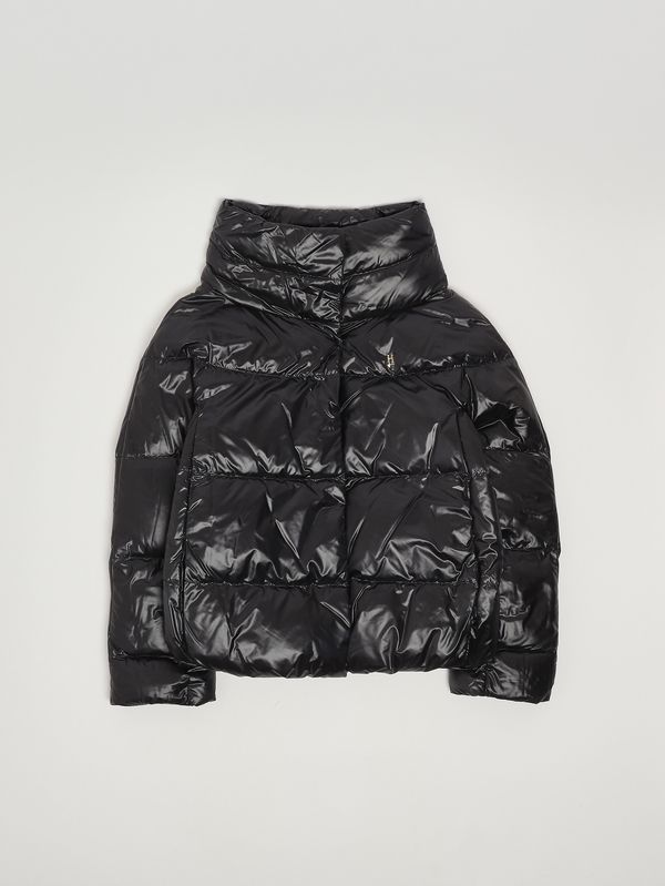 1. Plumífero para niña de nailon brillante Negro Herno pi000189g12017z