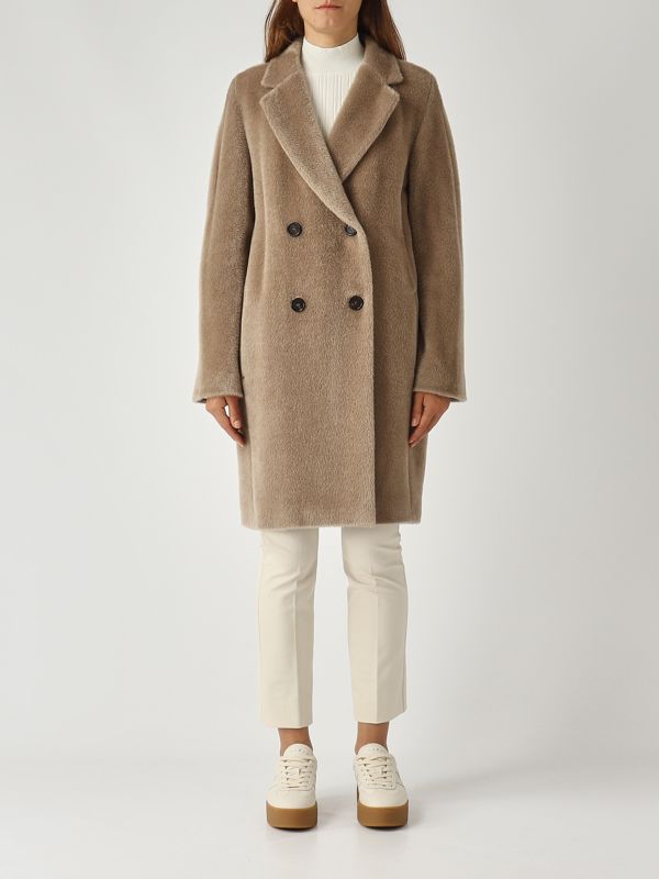 Rosero women's coat in alpaca and wool 2529016113600 Rope