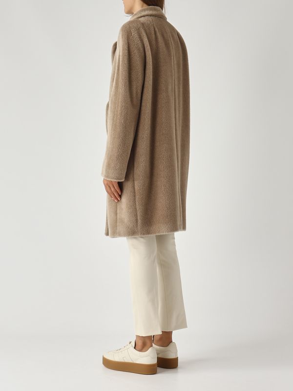 S Max Mara Rosero Damenmantel aus Alpaka und Wolle - Seil