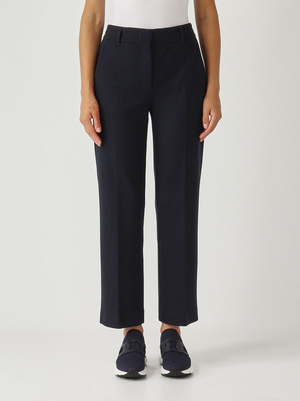 1. Pantalón de mujer Reus de mezcla de lana Azul marino S Max Mara 2529786043600