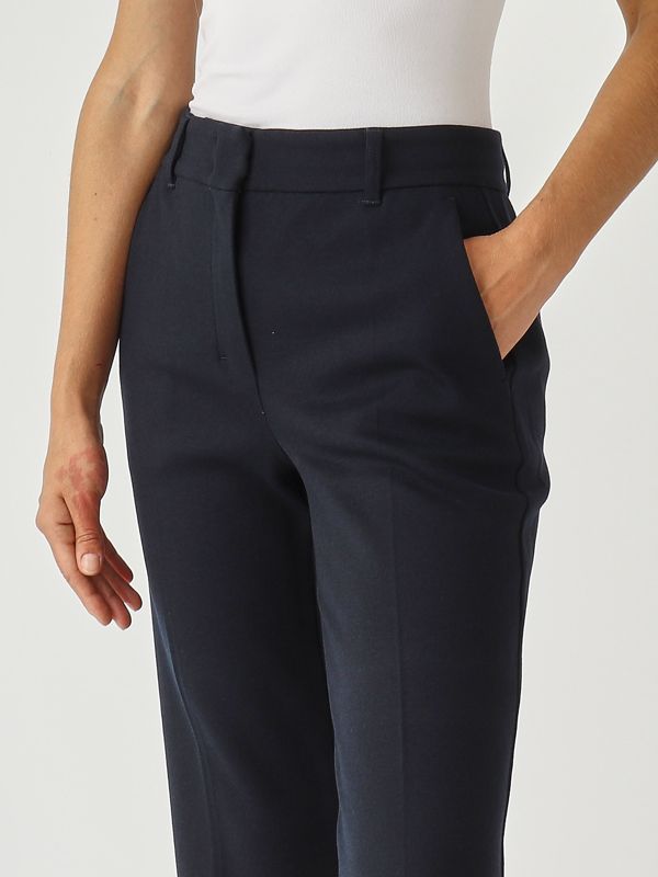5. Pantalón de mujer Reus de mezcla de lana Azul marino S Max Mara 2529786043600