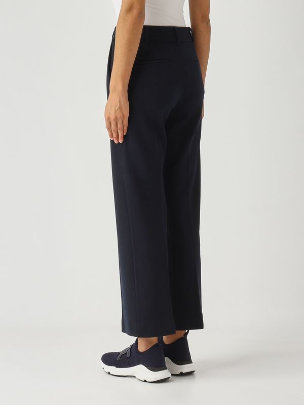 4. Pantalón de mujer Reus de mezcla de lana Azul marino S Max Mara 2529786043600