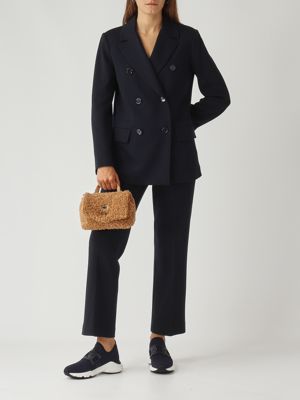 2. Pantalón de mujer Reus de mezcla de lana Azul marino