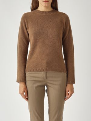 Women's Damasco sweater in wool and cashmere Tobacco S Max Mara