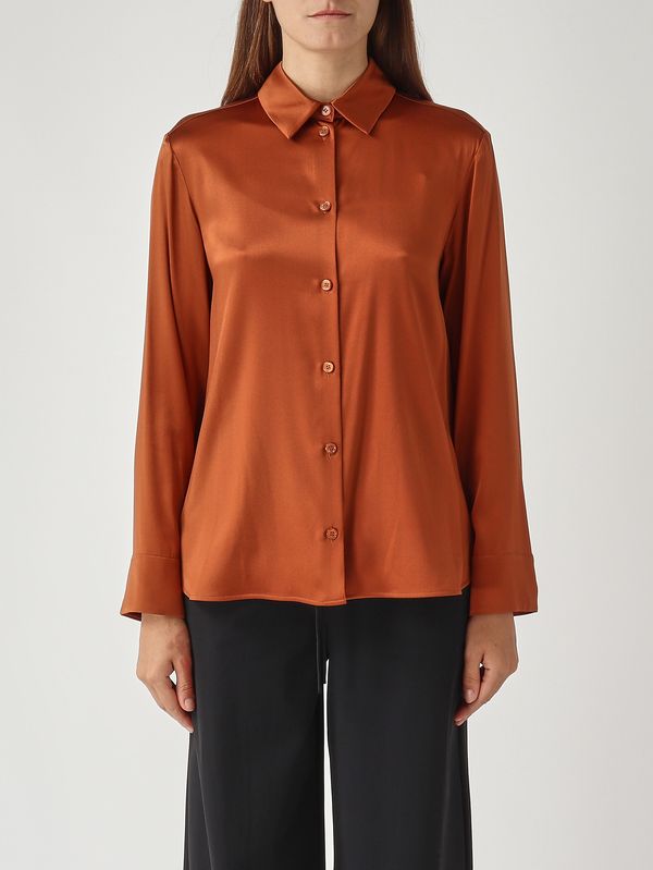 Chemise femme Emiro en soie stretch 2526116018600 Cuivre