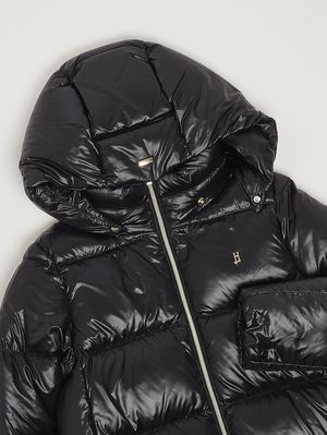 3. Piumino bambina in nylon Nero
