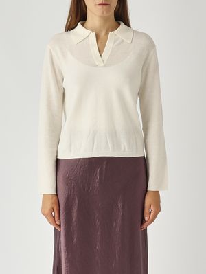 Women's Moxa sweater in wool and cashmere Ivory MM Max Mara