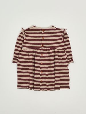2. Vestido para recién nacido Thea en mezcla de algodón Berenjena