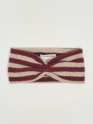 1. Diadema para recién nacido Candela de mezcla de algodón Berenjena