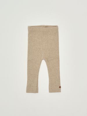 1. Leggings para recién nacido Sina de mezcla de algodón Tórtola