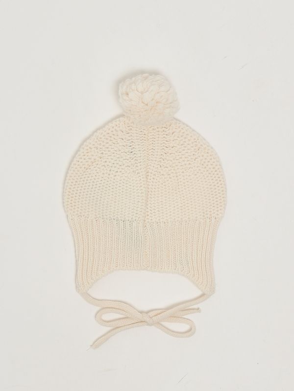 2. Gorro para recién nacido Dan de mezcla de lana Crudo 1+ in the family dan