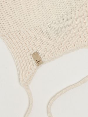 3. Gorro para recién nacido Dan de mezcla de lana Crudo