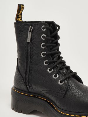 5. Botas militares de mujer Jadon III de piel Negro