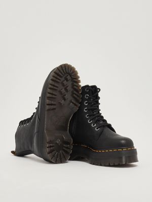 4. Botas militares de mujer Jadon III de piel Negro
