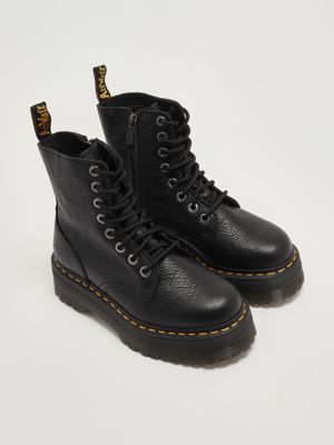 2. Botas militares de mujer Jadon III de piel Negro