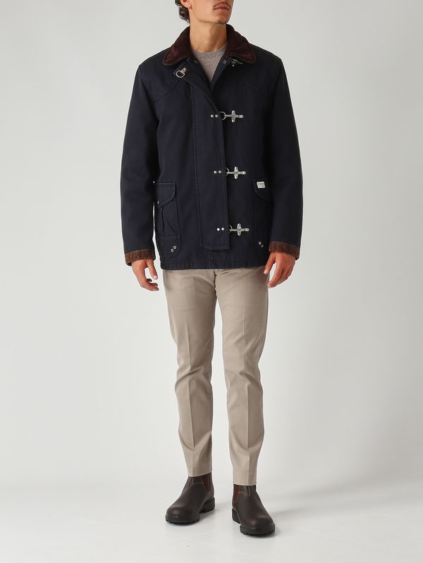 2. Montgomery para hombre de ajuste cómodo en algodón Azul marino Fay mam1351148lxq2