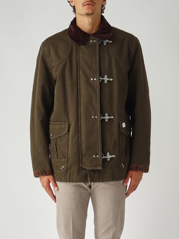 1. Montgomery para hombre de ajuste cómodo en algodón Verde Oliva Fay mam1351148lxq2