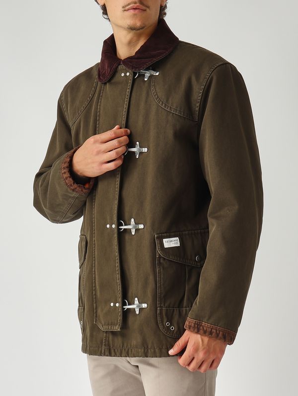 5. Montgomery para hombre de ajuste cómodo en algodón Verde Oliva Fay mam1351148lxq2