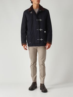 2. Montgomery para hombre de ajuste cómodo en algodón Azul marino