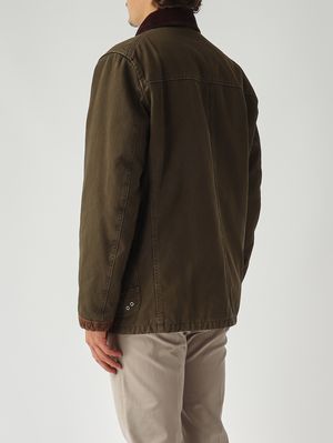 4. Montgomery para hombre de ajuste cómodo en algodón Verde Oliva
