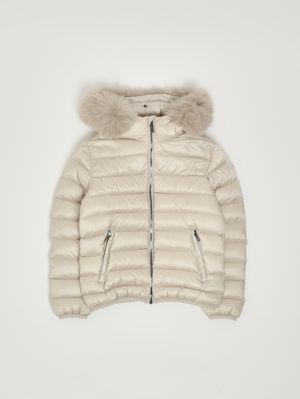 Girl's nylon jacket Ivory Colmar