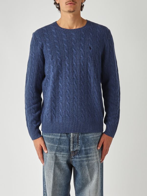 トップス POLO RALPH LAUREN knit XL Polo Ralph Lauren Men's wool and cashmere sweater - Blue Melange