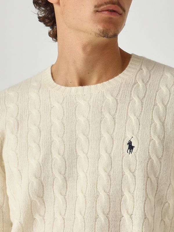 5. Jersey de hombre de lana y cachemir Crema Polo Ralph Lauren 710876762