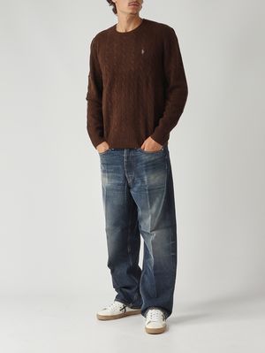 2. Jersey de hombre de lana y cachemir Moreno