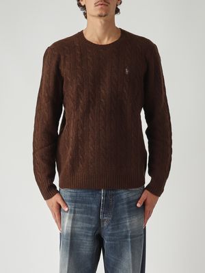 1. Jersey de hombre de lana y cachemir Moreno