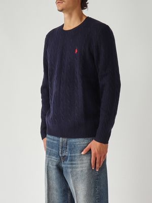 3. Jersey de hombre de lana y cachemir Azul marino