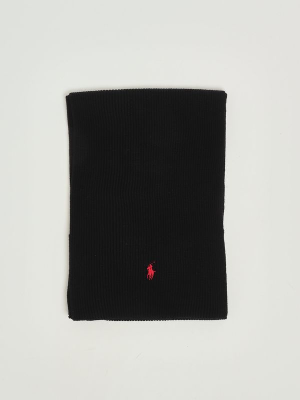 1. Bufanda de lana para hombre Negro Polo Ralph Lauren 710886136