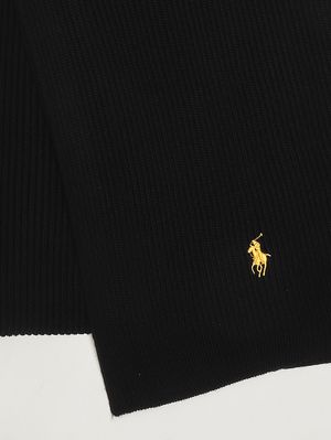 2. Bufanda de lana para hombre Amarillo-Negro