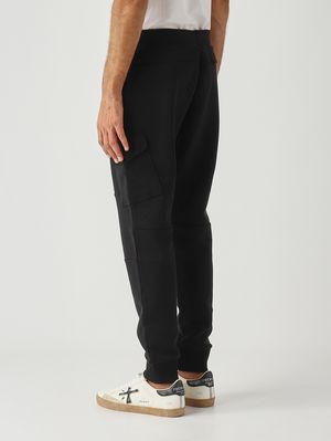 3. Pantalón para hombre de mezcla de algodón Negro
