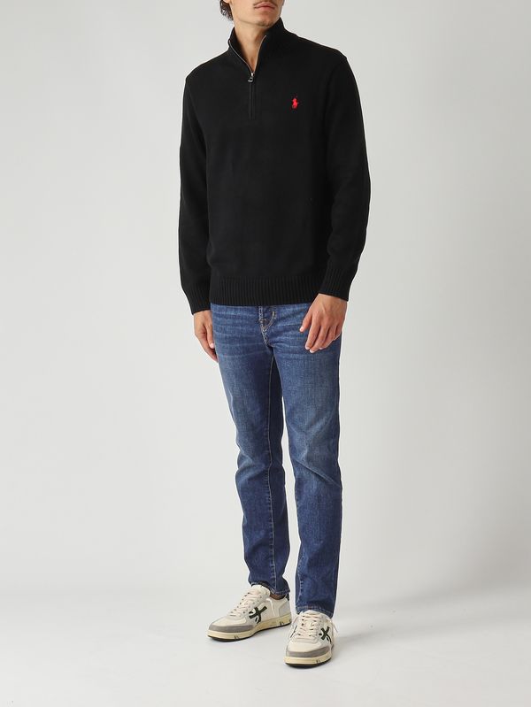 2. Combed cotton sweater for men Black Polo Ralph Lauren 710859939