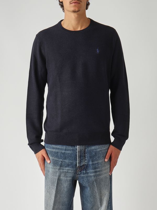 1. Polo pour homme en coton piqué Bleu marine Polo Ralph Lauren 710918163